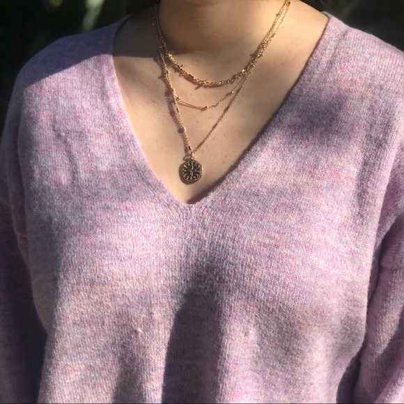 1 LEFT‼️Triple Layer Coin Necklace - Picture 2 of 8